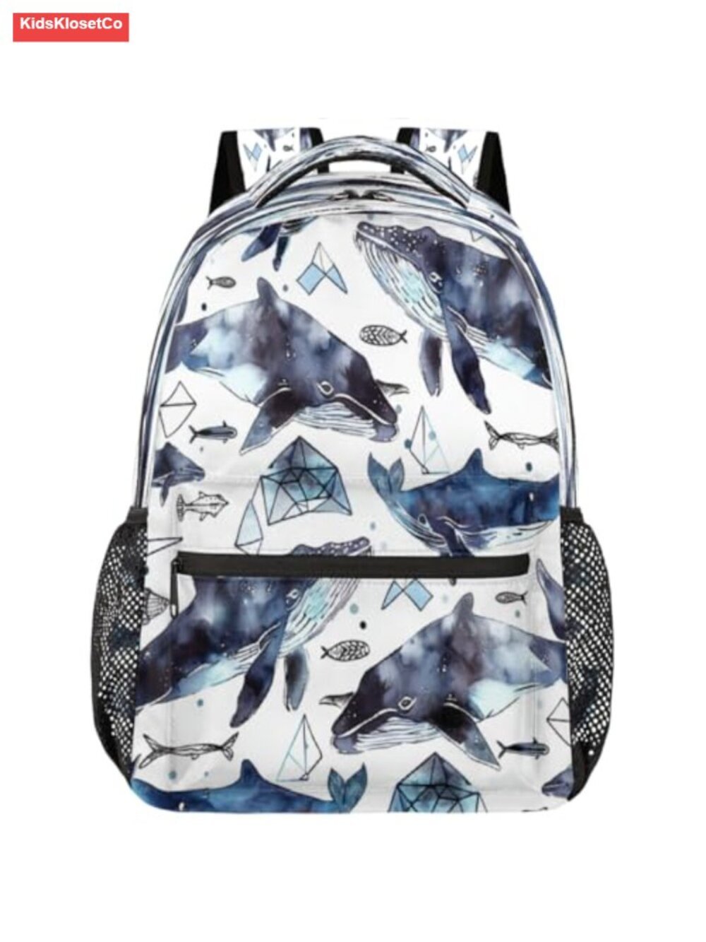 Waterproof Kids Backpack Orca Sea Kill Whale School Daypack Lightweight for